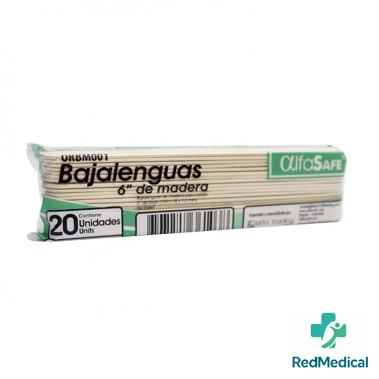 BAJALENGUA DE MADERA X 20