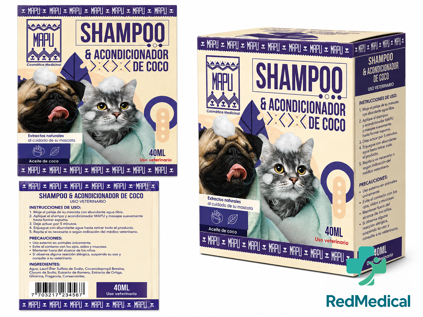 TERNURITAS SACHET SHAMPOO Y ACONDICIONADOR *12