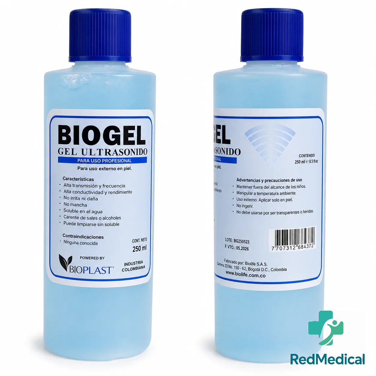 BIO GEL DE CONDUCTIVIDAD 250CC