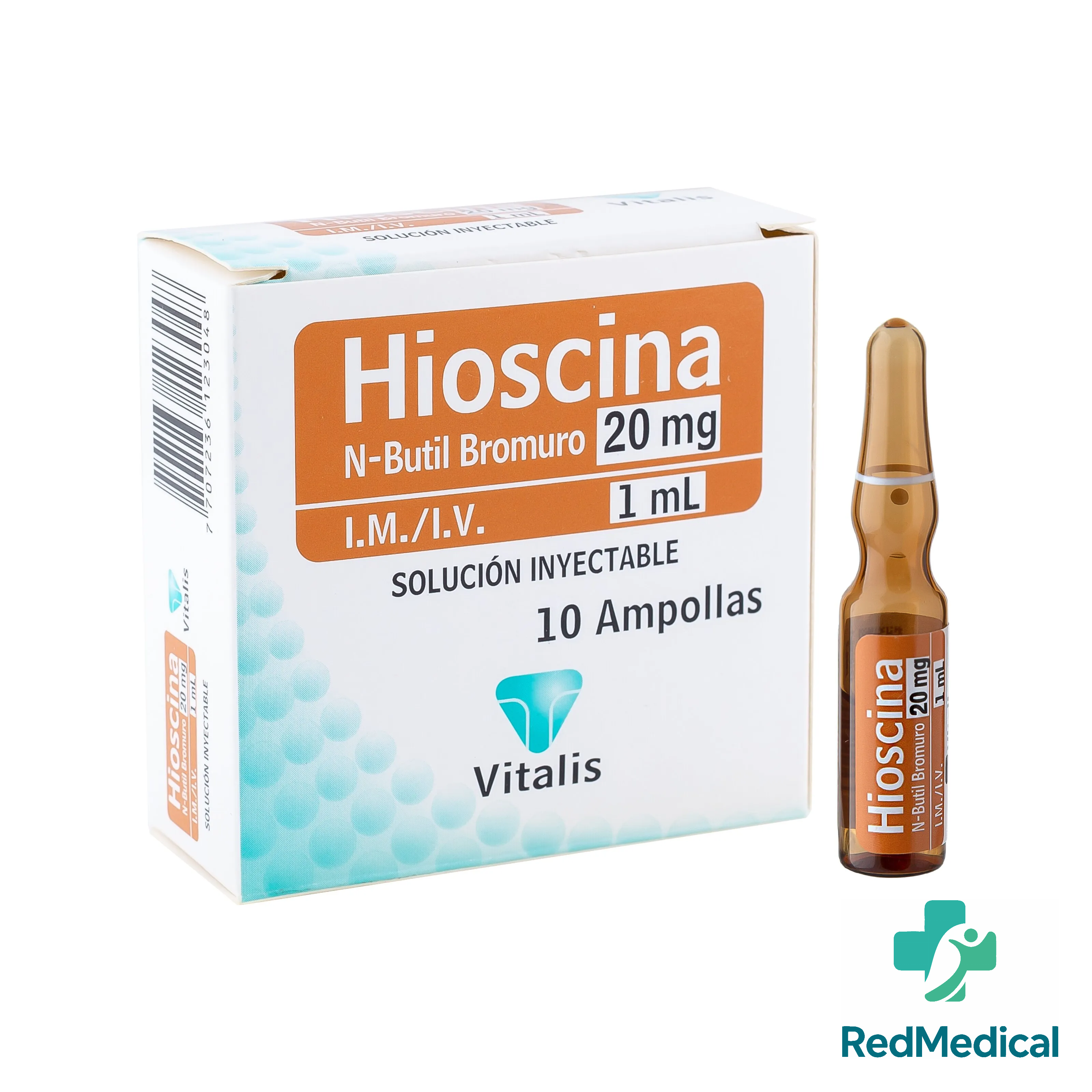HIOSCINA BUTIL BROMURO 20MG/1ML