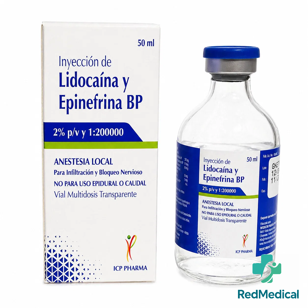 LIDOCAINA 2% - EPINEFRINA FCO 50ML