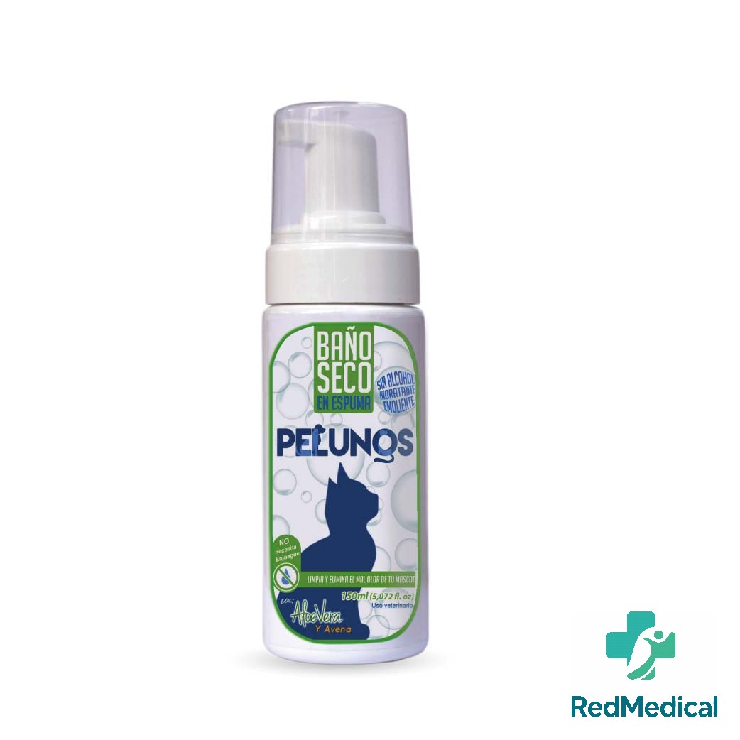 PELUNOS BAÑO SECO EN ESPUMA GATO X 150ML