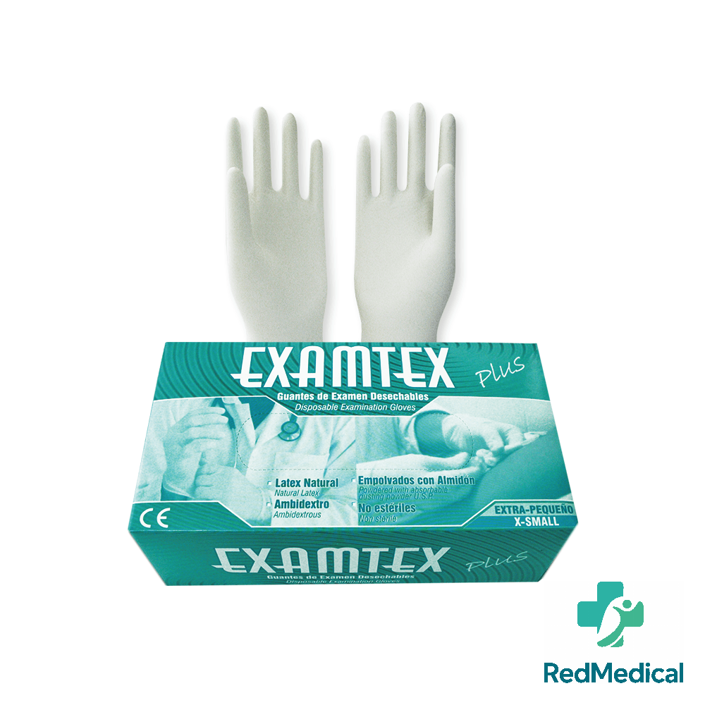 GUANTES LATEX EXAMTEX XS