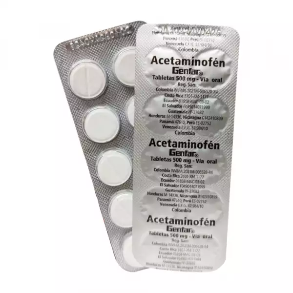 ACETAMINOFEN 500MG X 10UND