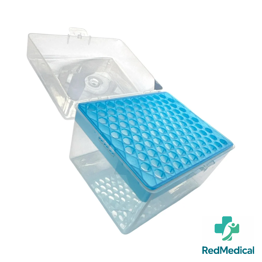 CAJA (RACK) PARA 100 PUNTAS AZULES