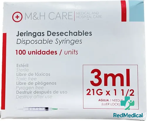 Jeringa 3Ml Aguja 23 M&H