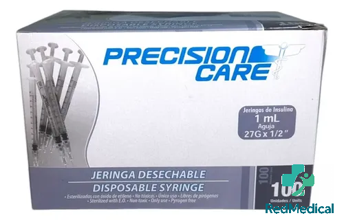 Jeringa 1 Ml Agua 27