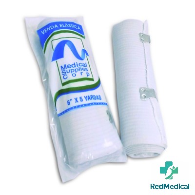 VENDA ELÁSTICA COLOR BLANCO 6*5