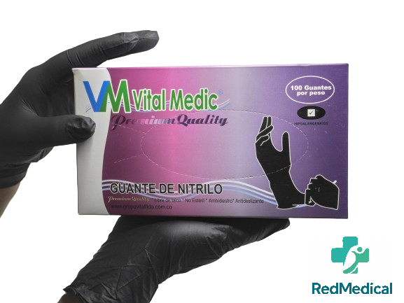 Guantes de Nitrilo L Negro