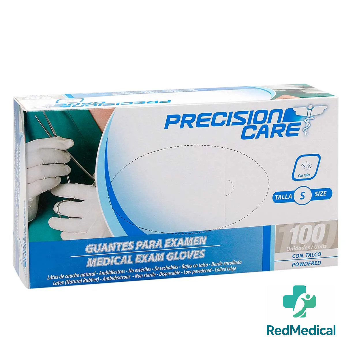 GUANTES LATEX TALLA S PRECISION