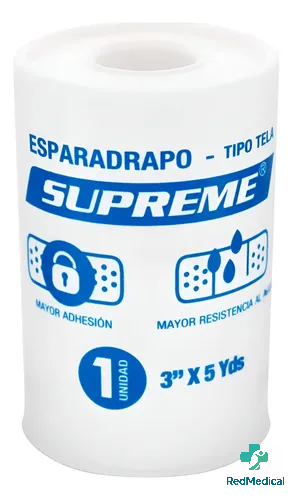 ESPARADRAPO TELA BLANCO 3"
