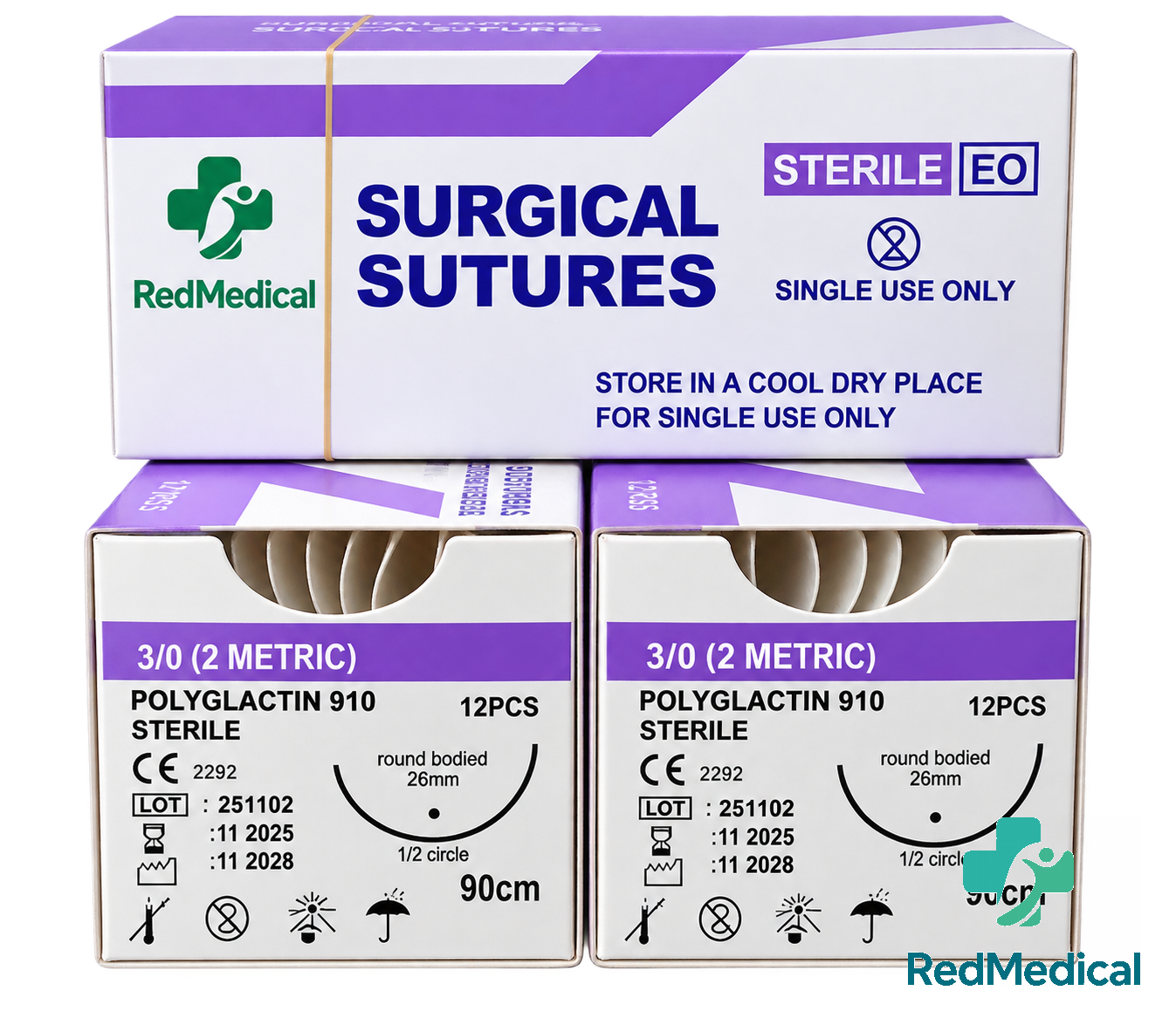 SUTURA ABSORBIBLE 3-0 (USO VETERINARIO)