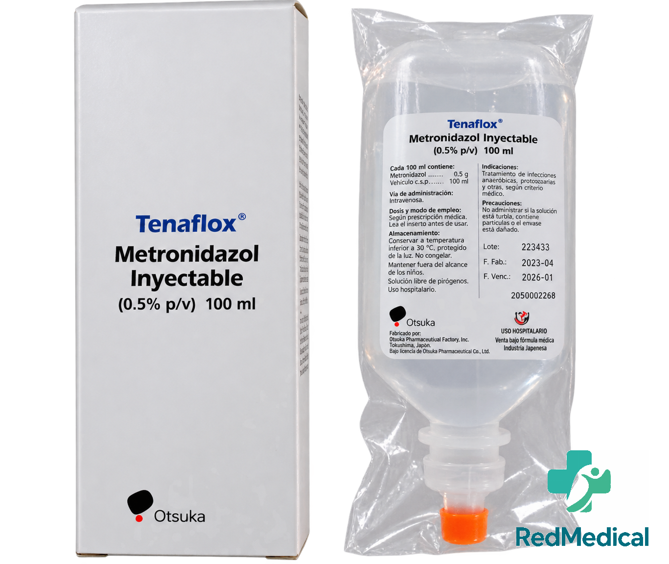 METRONIDAZOL 500MG INY 100ML